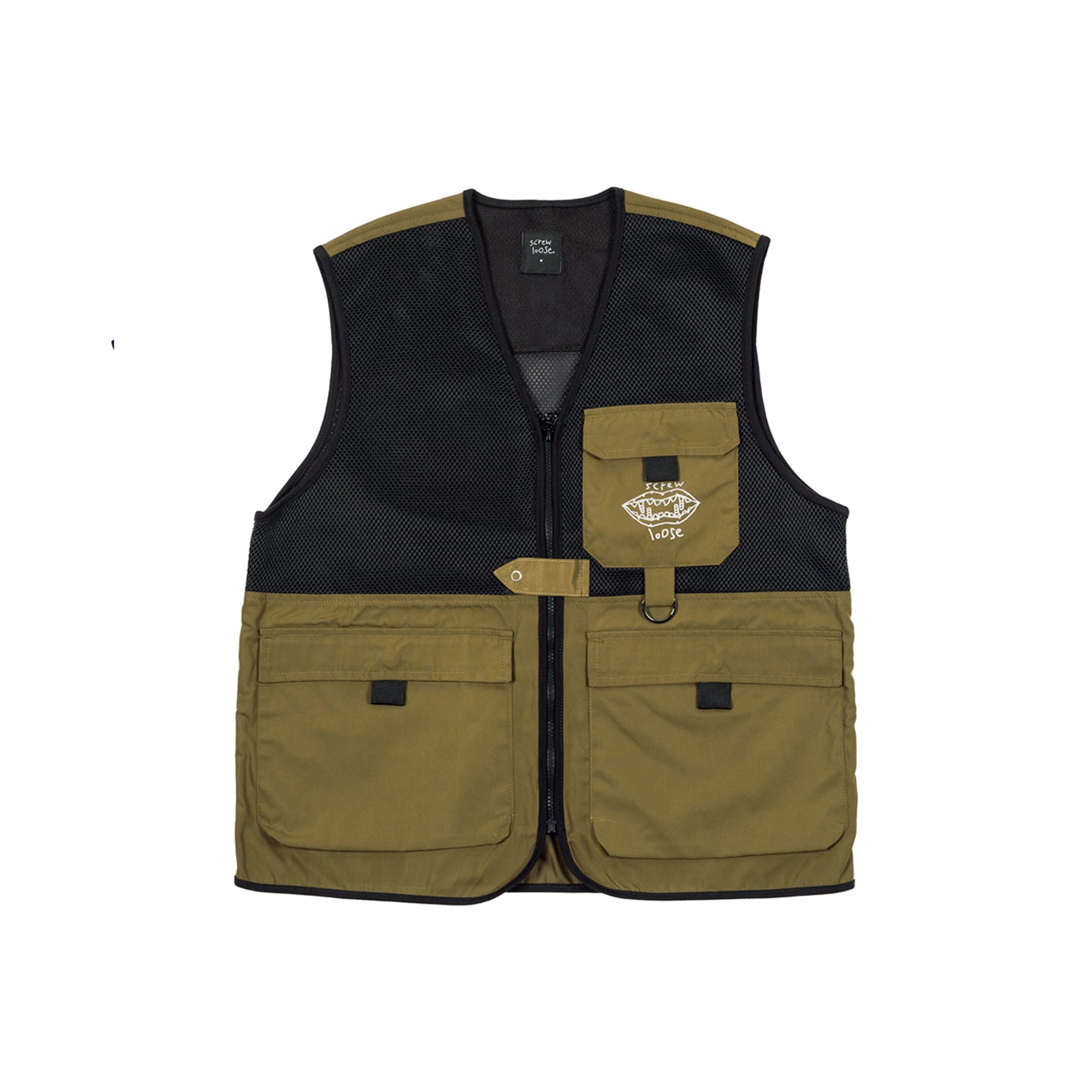 UTILITY VEST OLIVE/BLACK – Screw Loose Fastening Co.